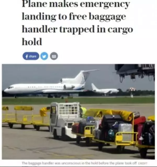 貨物室で積載作業中に飛行機が離陸　バゲージハンドラー凍死寸前に（ポルトガル）
