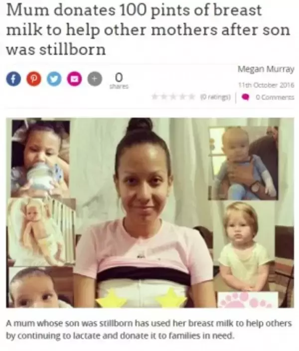 「死産の悲しみも「私の母乳を役立てて」　赤ちゃん6人に60リットルを与えた女性（米）」の画像