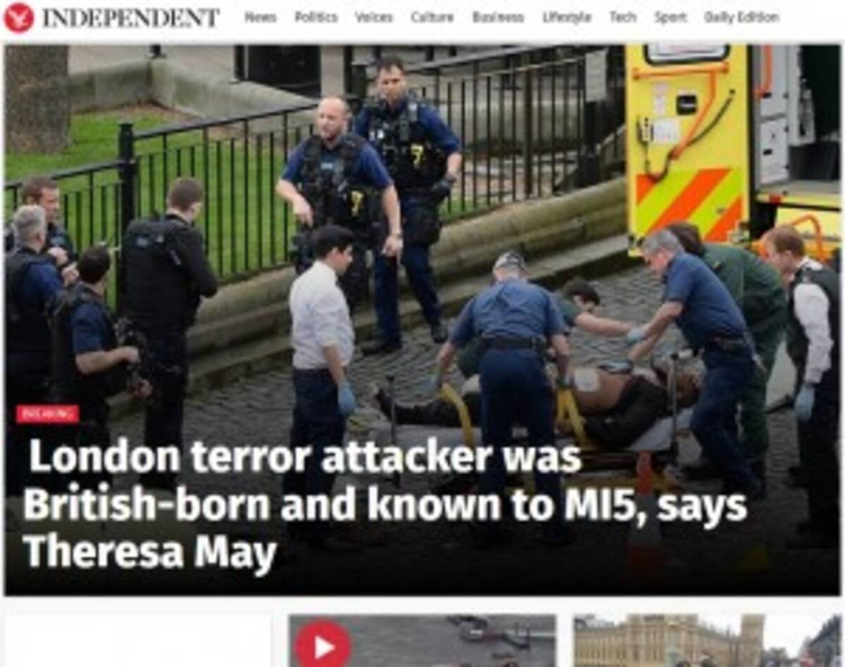 ロンドンテロ実行犯の52歳男 かつて過激派関与の疑いで捜査対象に 17年3月24日 エキサイトニュース