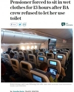 英国航空、87歳女性のトイレ使用を拒否　失禁させる（米）