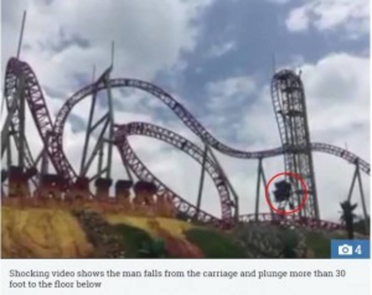 ジェットコースターで36歳障がい者が転落 コロンビア 動画あり 17年4月17日 エキサイトニュース