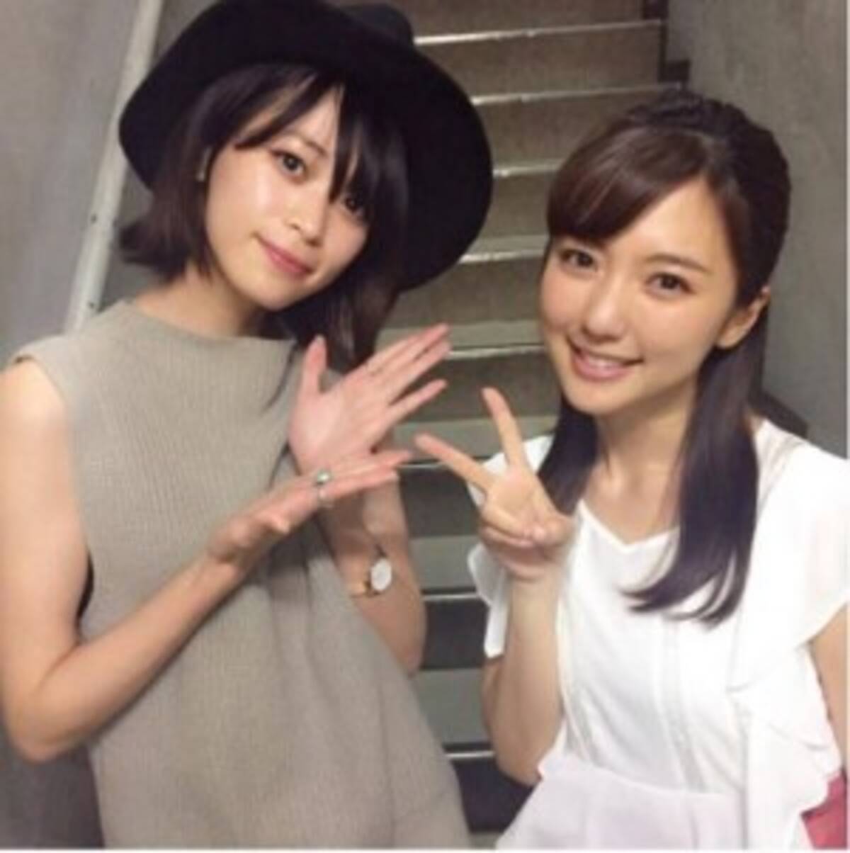 真野恵里菜 坂田梨香子 フォーゼ 女優の2ショットに 懐かしいね 17年7月7日 エキサイトニュース