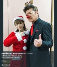 島崎遥香、小沢仁志とクリスマス仮装　『今からあなたを脅迫します』オフショットで「マジ卍」