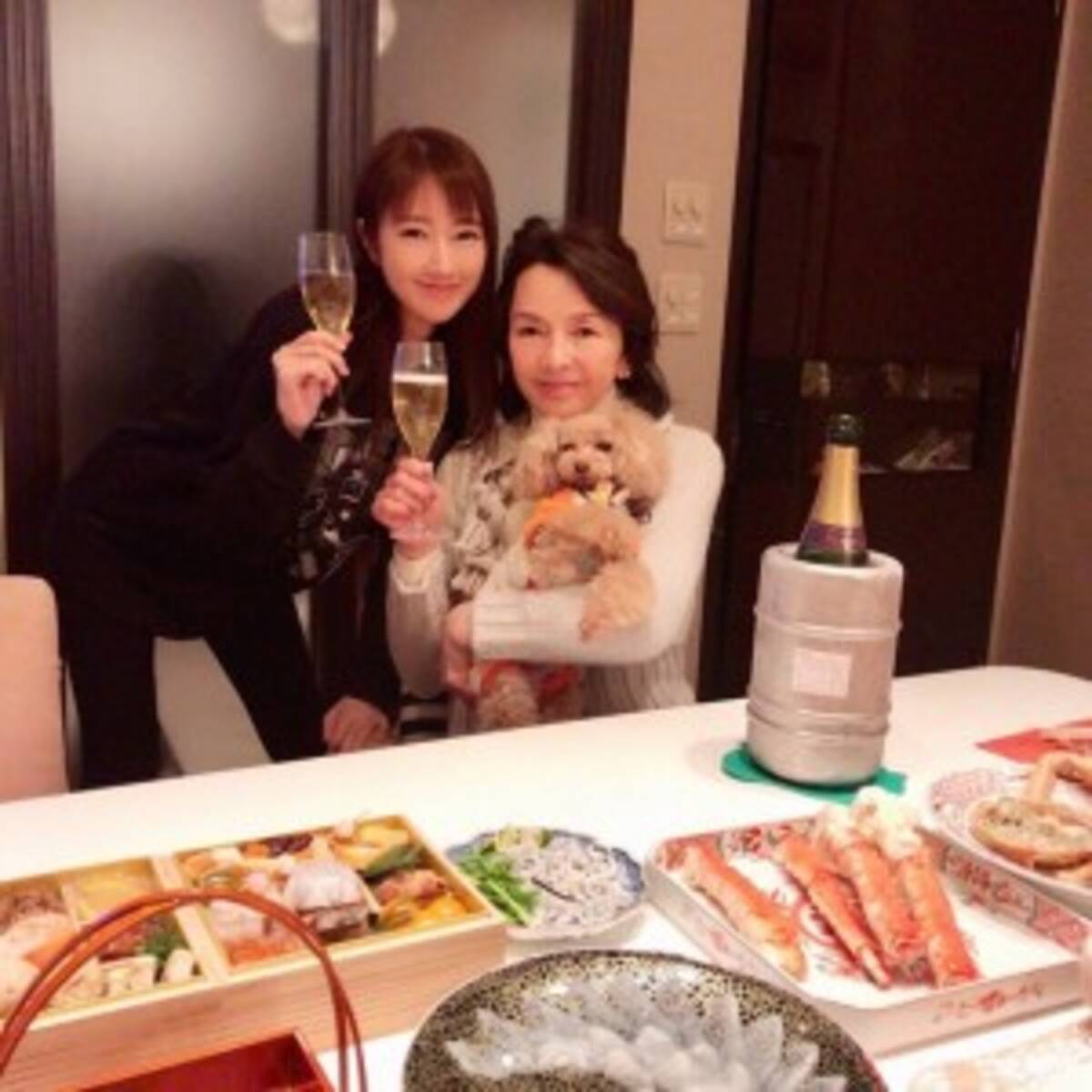 多岐川裕美 華子の母娘2ショット 料亭のよう な正月料理に注目集まる 18年1月3日 エキサイトニュース