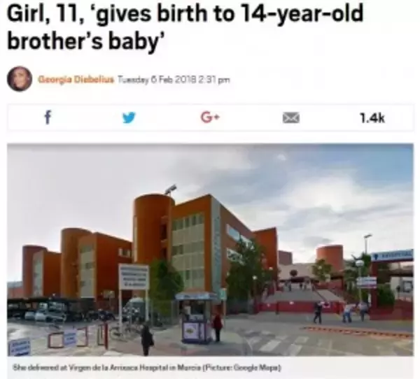 11歳妹、14歳兄の子を産む　刑事責任は問えず（スペイン）