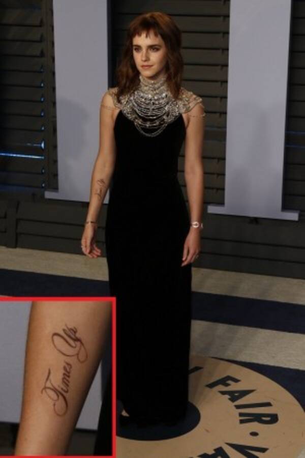 エマ ワトソンの右腕に意味深なタトゥー セクハラ抗議の一環か 18年3月6日 エキサイトニュース