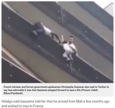 バルコニーで転落寸前の4歳児を救った移民男性　“パリのスパイダーマン”と称賛される＜動画あり＞