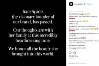 ケイト・スペードさん、数年前から自殺願望　ブランド創設者の苦悩を実姉が激白