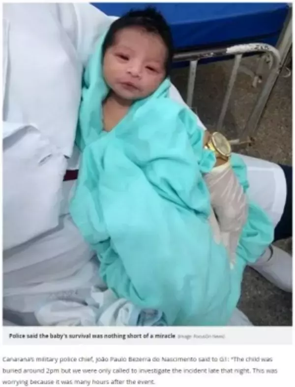 誕生後すぐに生き埋めにされた赤ちゃん、8時間後に救出（ブラジル）