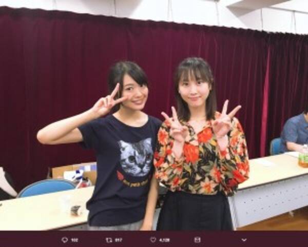 北原里英 松井玲奈 沖田総司役 2ショットにakb48横山総監督の反応は 18年7月3日 エキサイトニュース