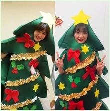 Negicco・Nao☆×アプガ森咲樹　まさかのクリスマスツリー被りに「私たち相思相愛だね」