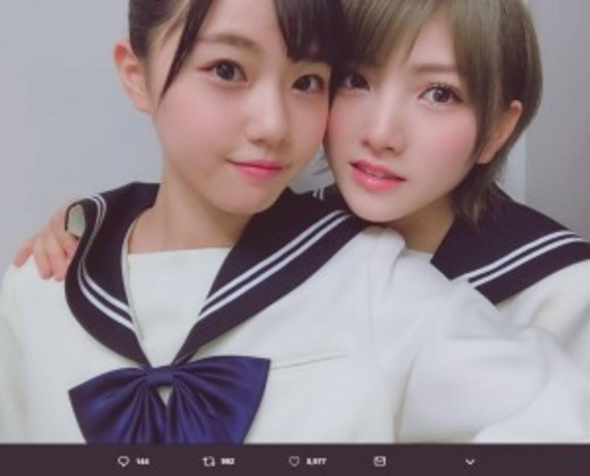 Stu48岡田奈々 瀧野由美子 2ショットに 完全にカップルの写真 18年12月29日 エキサイトニュース