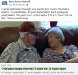 「結婚71年の夫婦、12時間差で亡くなる　「究極のラブストーリー」（米）」の画像1