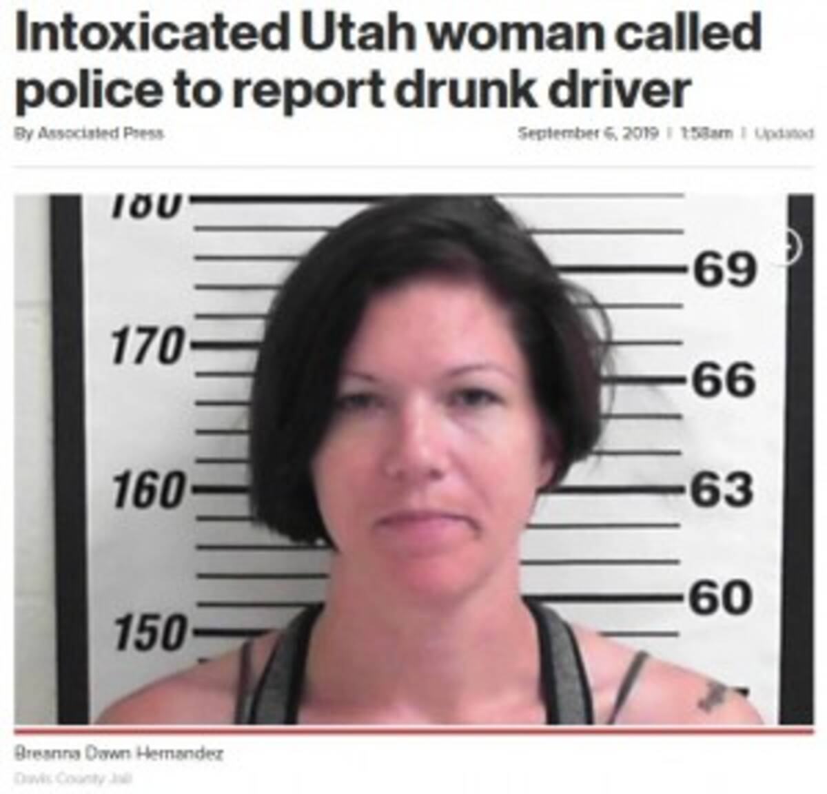 飲酒運転を見た 笑いながら通報した女 自身が飲酒運転で逮捕 米 19年9月8日 エキサイトニュース