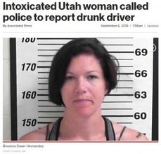 「飲酒運転を見た」笑いながら通報した女、自身が飲酒運転で逮捕（米）