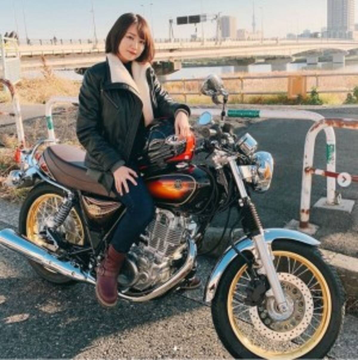 滝菜月アナ 新車のバイクに跨り ドヤ顔 ヒルナンデスでツーリングしてほしい の声 19年12月11日 エキサイトニュース