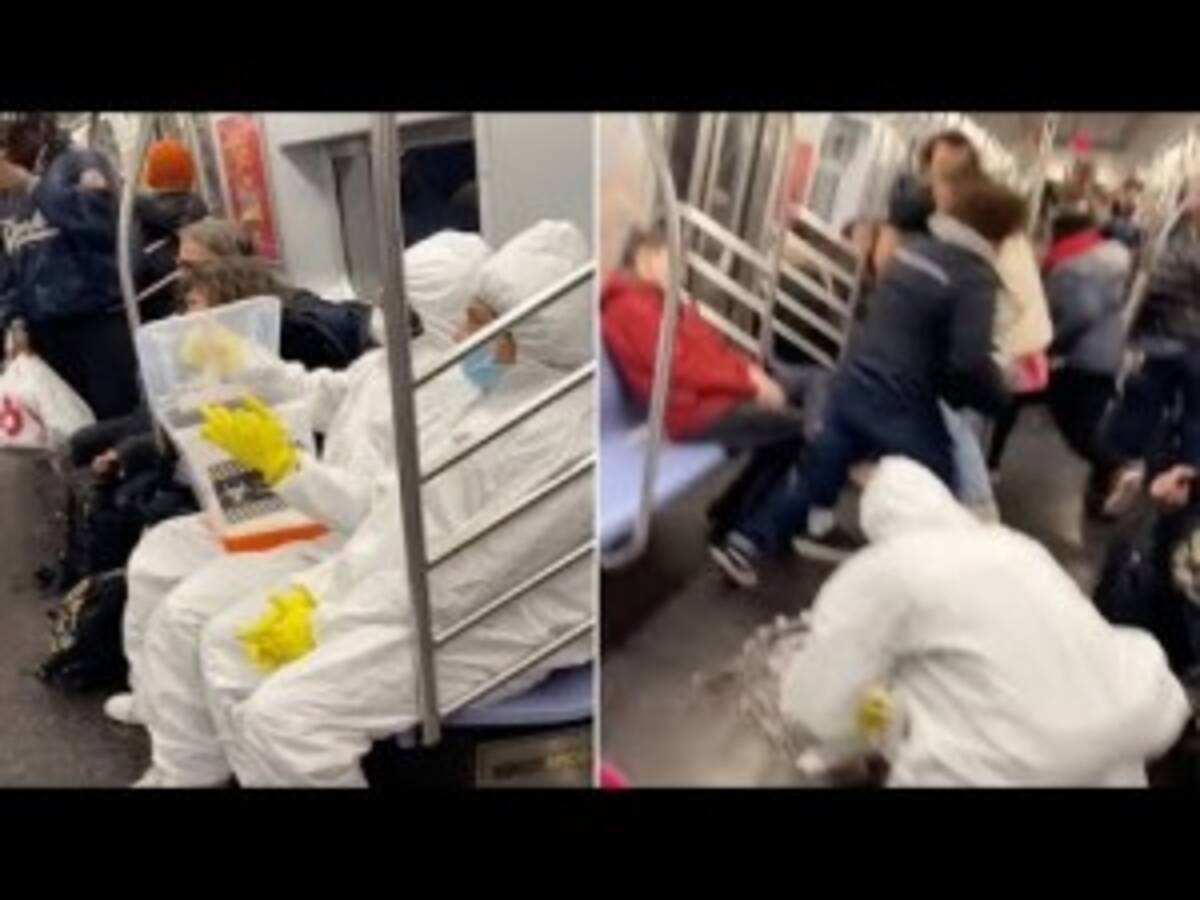 防護服姿の2人組が悪ふざけ ウイルスに見せかけた液体を地下鉄車内にこぼす 米 動画あり 年2月17日 エキサイトニュース