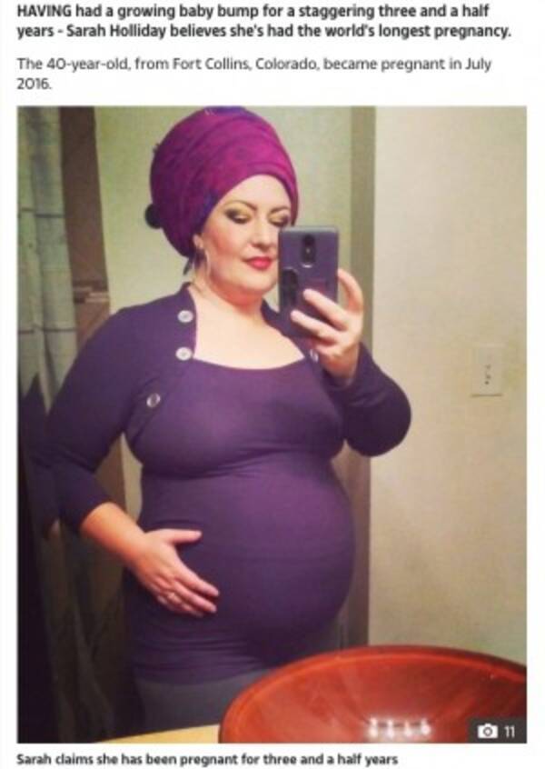 赤ちゃんに会うのが待ちきれない 妊娠3年半だと主張する女性 米 年4月30日 エキサイトニュース