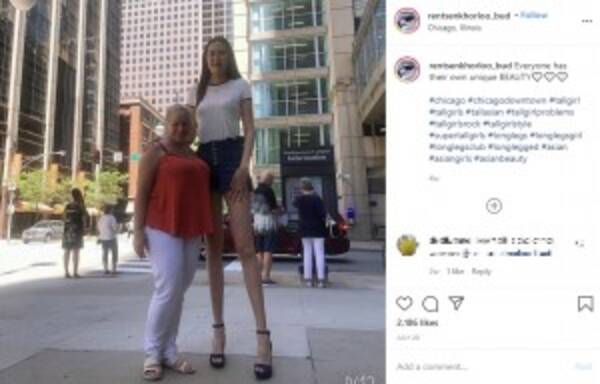 身長205センチ、脚の長さ134センチ 世界一長い脚を主張する女性「今の自分が好き」（韓国）＜動画あり＞ (2020年8月18日
