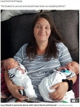 夫の死から3年後、精子凍結保存により体外受精で双子を出産した女性（英）