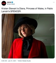 クリステン・スチュワート扮するダイアナ妃が「激似」「完璧！」　新作映画に期待高まる