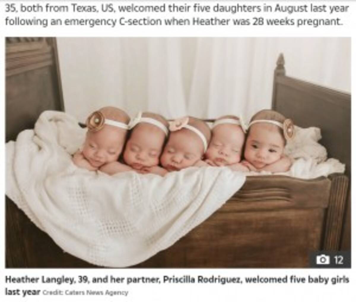 全員女児の五つ子が誕生 アメリカ史上2例目のレアケースに これ以上幸せなことはない 米 21年1月29日 エキサイトニュース
