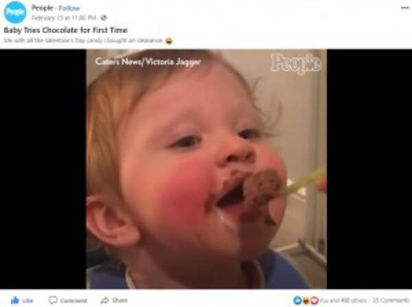 初めてチョコレートムースを食べた赤ちゃん その興奮ぶりにほっこり 英 動画あり 21年2月19日 エキサイトニュース