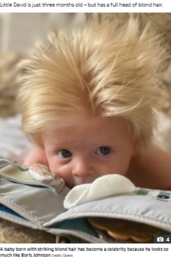フサフサでブロンド髪の赤ちゃん ボリス ジョンソン首相にそっくりと大注目 英 21年6月23日 エキサイトニュース