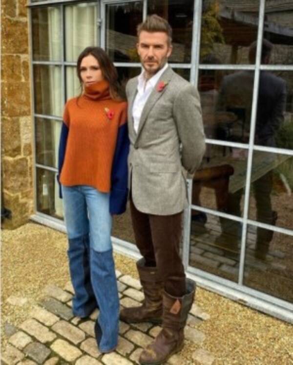 ベッカム夫妻、英国カントリーファッションの2ショットにファン沸く「スタイリッシュな散歩！」