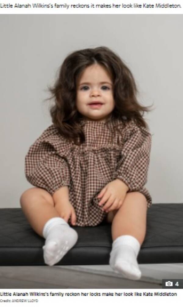 1歳半でゴージャスな髪を持つイギリスの女の子に まるでキャサリン妃 の声 21年11月30日 エキサイトニュース