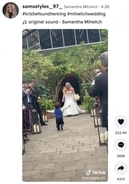 結婚式で母親のウェディングドレス姿を見た2歳男児、その反応に「人生で最高の瞬間」（米）＜動画あり＞
