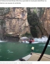 20ｍ超の岩崖崩壊でボート直撃の恐怖の瞬間、観光客ら7人死亡（ブラジル）＜動画あり＞