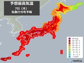 西日本は午前中から気温グングン上昇　午後も各地で熱中症に警戒を