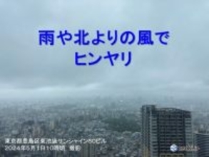 気温ダウン　正午の気温は大阪15℃未満　東京都心16.7℃　夜はさらにヒンヤリ