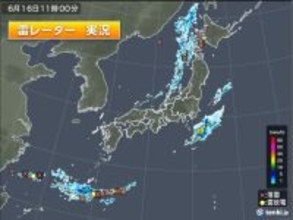 北海道～北陸は雷雨や激しい雨　関東～九州も急な雷雨に注意　大気の状態が不安定