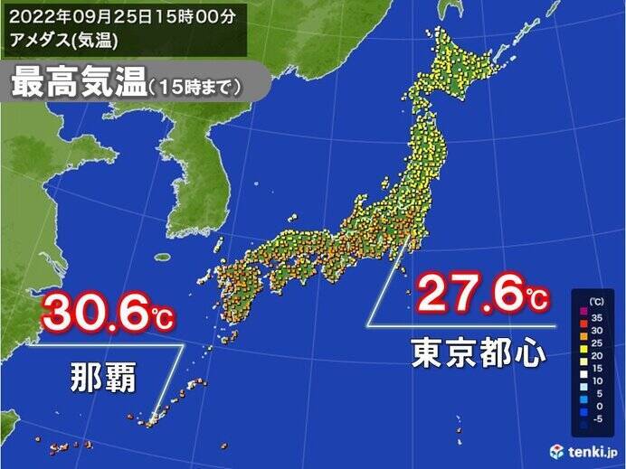 10月にかけても真夏日続出か　「暑さ寒さも彼岸まで」ならず　残暑いつまで