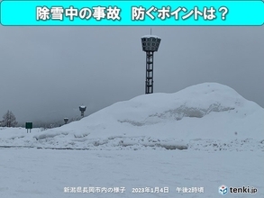 除雪中の事故　注意すべきポイントは?　日本海側は平年の2倍以上の積雪も