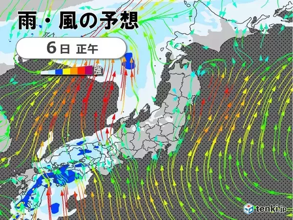 「GW最終日6日は西日本で荒天　滝のような雨も　7日は東・北日本で雨・風強まる」の画像