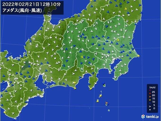 北日本で暴風雪続く　最大瞬間風速30メートル超も　関東も強風注意