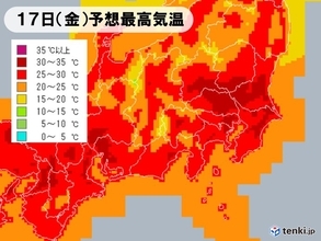 関東　30℃前後まで気温上昇　急な暑さで熱中症リスク高まる　こまめな水分補給を