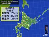 「17日月曜朝は　北海道で積雪増加　夕方以降は　北陸中心に大雪のおそれ」の画像1