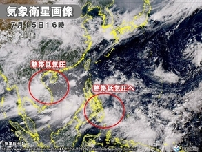 台風　5月以来発生なし　海面水温高く沖縄は記録的高温　今後台風など熱帯擾乱発生か