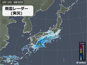 近畿や東海に活発な雨雲　所々で激しい雨　大平洋側を中心に浸水害に注意