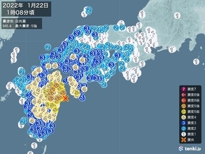 大分県、宮崎県で震度5強の地震　津波の心配なし