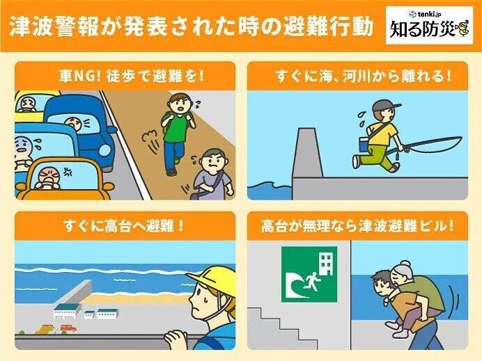 沖縄県に津波警報　ただちに高台など安全な場所へ避難を