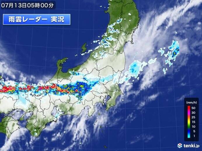 きょう13日　日本海側は警報級の大雨の恐れ　太平洋側も急な激しい雨や雷雨に注意
