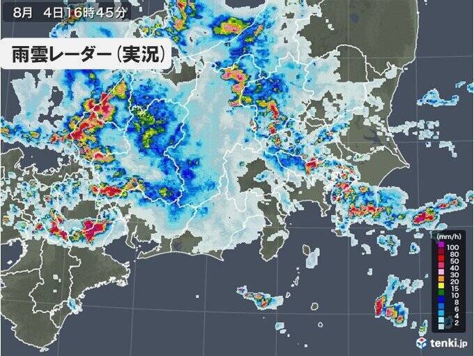 今夜も雷ゴロゴロ　関東甲信4日夜遅くまで滝のような雨　東京23区も警報級の大雨