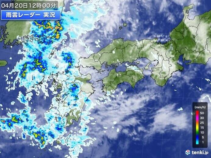 西日本は天気下り坂　大きな地震があった四国も次第に雨　少しの雨でも土砂災害に注意