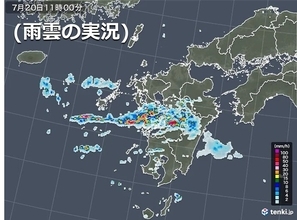 九州　前線北上　21日にかけて局地的な大雨に警戒