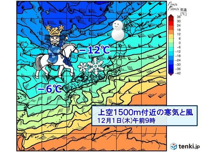 12月到来とともに冬将軍　北日本は大雪に警戒　本州でも初雪や本格的な寒さに注意